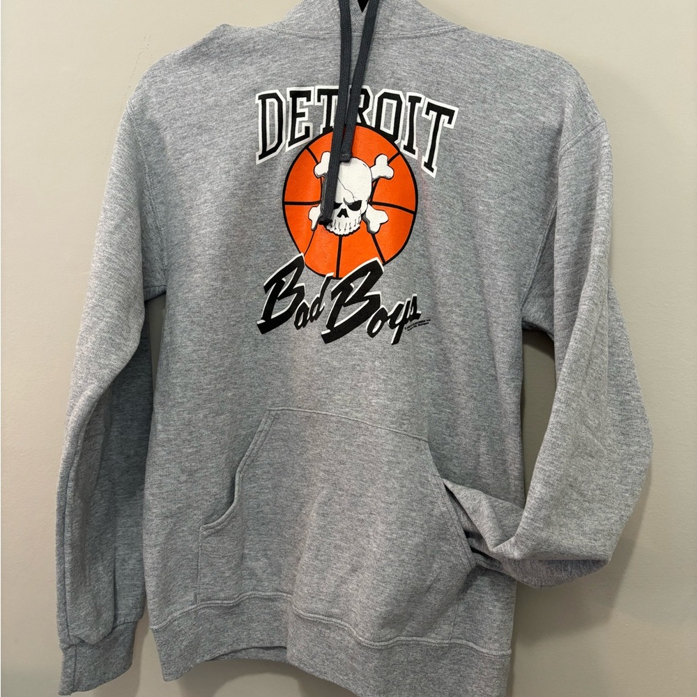 Gray Detroit Bad Boys Hoodie